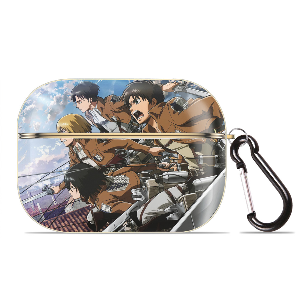 （画像用） 進撃の巨人 Attack on Titan 【AirPods Pro用】ハードシェル保護ケース｜耐衝撃・防指紋・カラビナ付き商品仕様