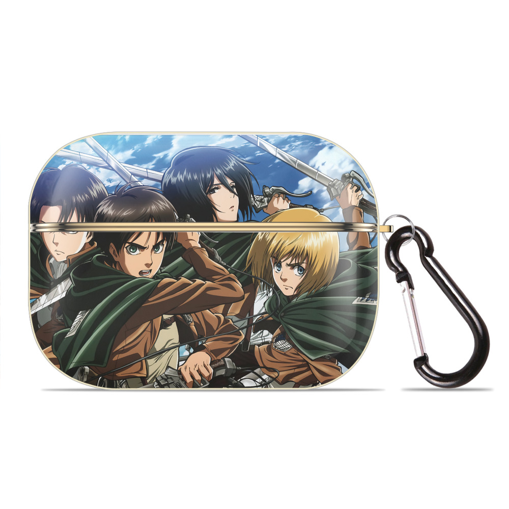 （画像用） 進撃の巨人 Attack on Titan 【AirPods Pro用】ハードシェル保護ケース｜耐衝撃・防指紋・カラビナ付き商品仕様