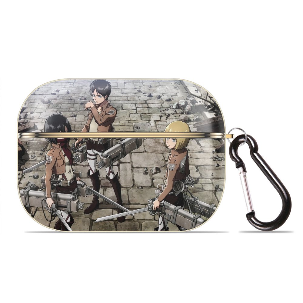 （画像用） 進撃の巨人 Attack on Titan 【AirPods Pro用】ハードシェル保護ケース｜耐衝撃・防指紋・カラビナ付き商品仕様