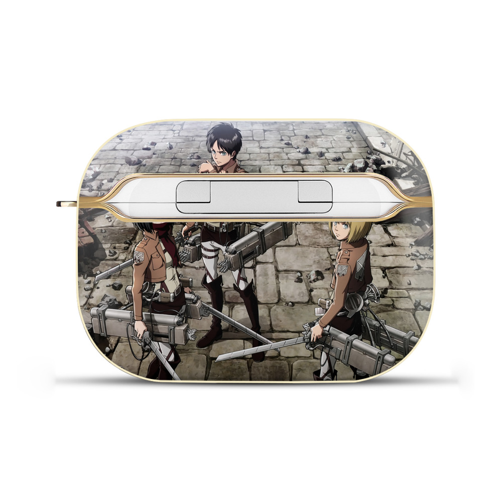 （画像用） 進撃の巨人 Attack on Titan 【AirPods Pro用】ハードシェル保護ケース｜耐衝撃・防指紋・カラビナ付き商品仕様