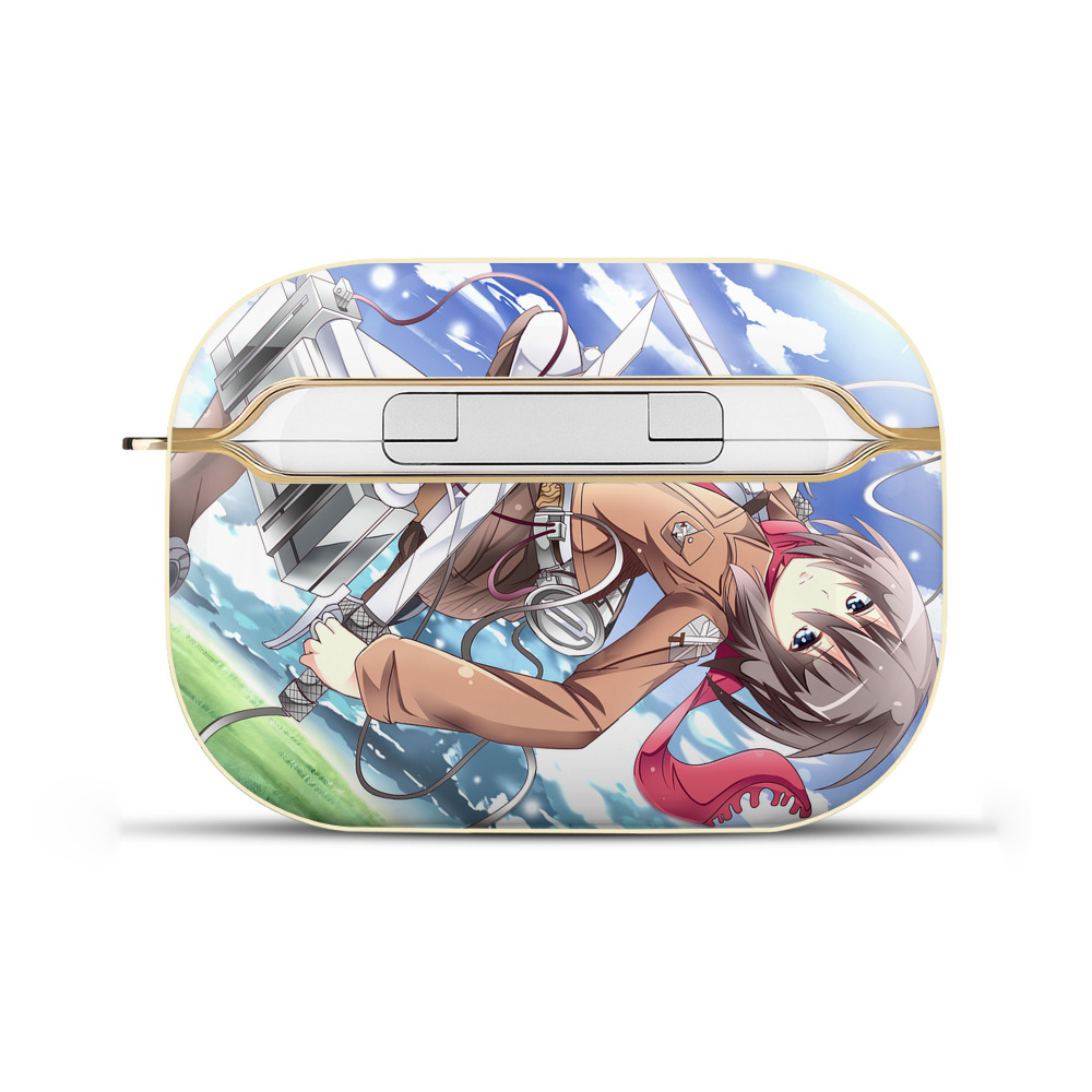 進撃の巨人 Attack on Titan 【AirPods Pro用】ハードシェル保護ケース｜耐衝撃・防指紋・カラビナ付き商品仕様