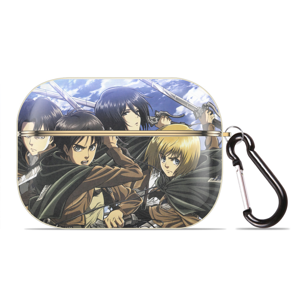 （画像用） 進撃の巨人 Attack on Titan 【AirPods Pro用】ハードシェル保護ケース｜耐衝撃・防指紋・カラビナ付き商品仕様