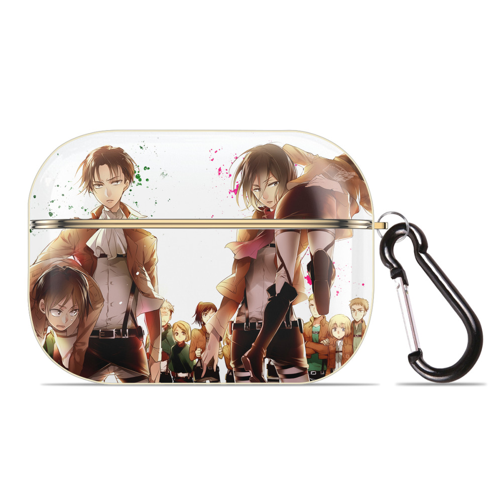 （画像用） 進撃の巨人 Attack on Titan 【AirPods Pro用】ハードシェル保護ケース｜耐衝撃・防指紋・カラビナ付き商品仕様