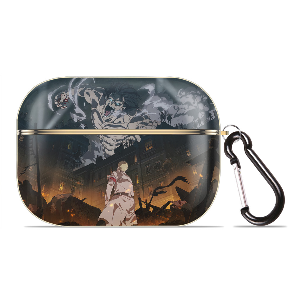 （画像用） 進撃の巨人 Attack on Titan 【AirPods Pro用】ハードシェル保護ケース｜耐衝撃・防指紋・カラビナ付き商品仕様