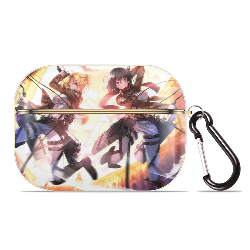 （画像用） 進撃の巨人 Attack on Titan 【AirPods Pro用】ハードシェル保護ケース｜耐衝撃・防指紋・カラビナ付き商品仕様