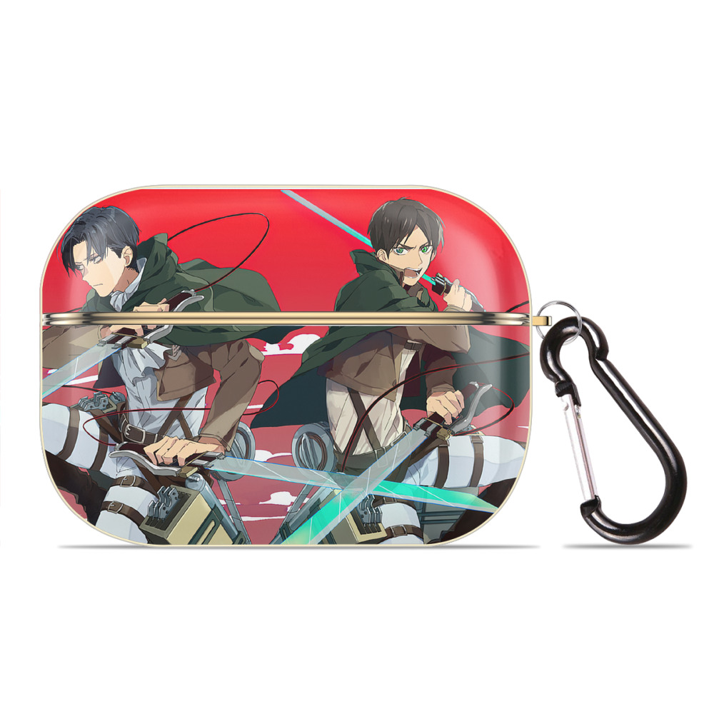 （画像用） 進撃の巨人 Attack on Titan 【AirPods Pro用】ハードシェル保護ケース｜耐衝撃・防指紋・カラビナ付き商品仕様