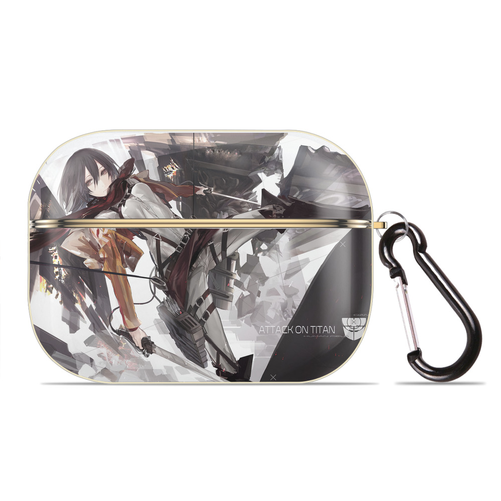 （画像用） 進撃の巨人 Attack on Titan 【AirPods Pro用】ハードシェル保護ケース｜耐衝撃・防指紋・カラビナ付き商品仕様