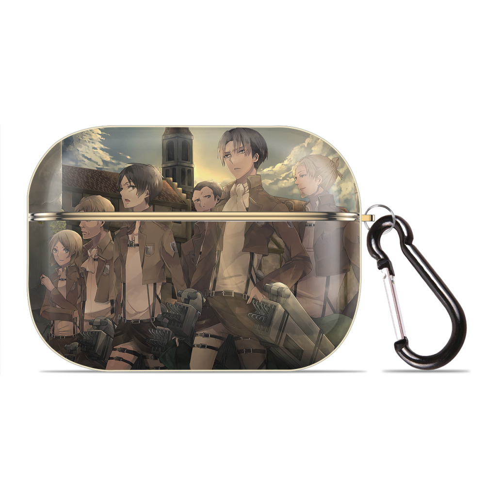 （画像用） 進撃の巨人 Attack on Titan 【AirPods Pro用】ハードシェル保護ケース｜耐衝撃・防指紋・カラビナ付き商品仕様