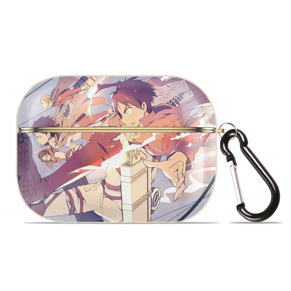 （画像用） 進撃の巨人 Attack on Titan 【AirPods Pro用】ハードシェル保護ケース｜耐衝撃・防指紋・カラビナ付き商品仕様