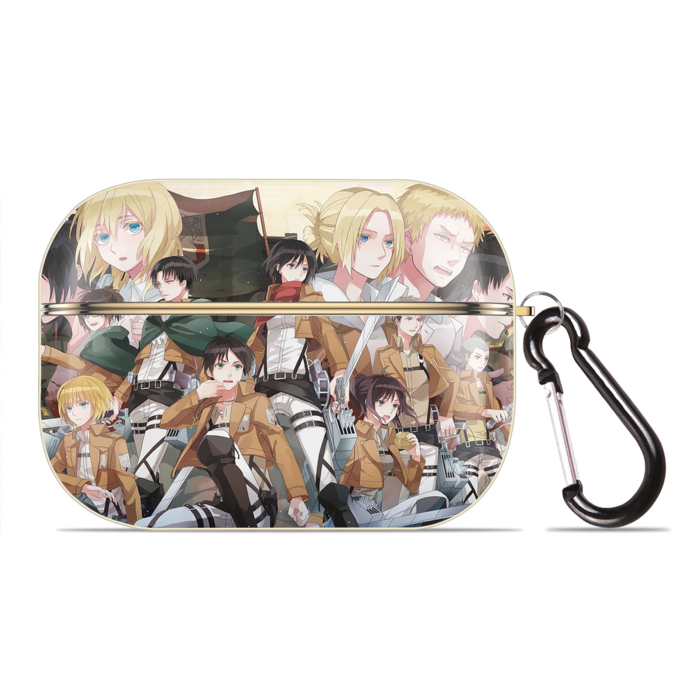 （画像用） 進撃の巨人 Attack on Titan 【AirPods Pro用】ハードシェル保護ケース｜耐衝撃・防指紋・カラビナ付き商品仕様