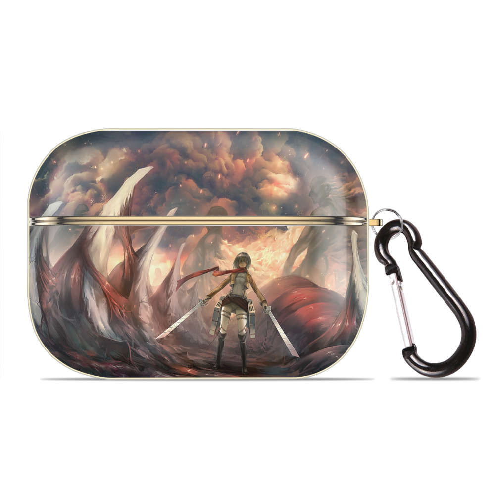 （画像用） 進撃の巨人 Attack on Titan 【AirPods Pro用】ハードシェル保護ケース｜耐衝撃・防指紋・カラビナ付き商品仕様