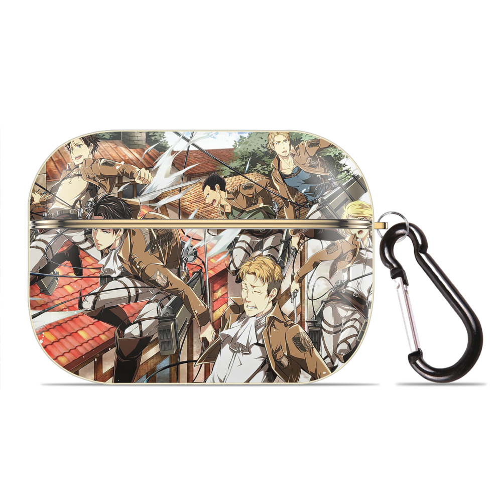 （画像用） 進撃の巨人 Attack on Titan 【AirPods Pro用】ハードシェル保護ケース｜耐衝撃・防指紋・カラビナ付き商品仕様