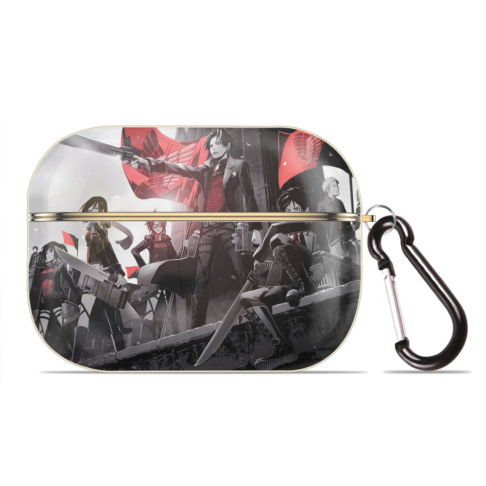 （画像用） 進撃の巨人 Attack on Titan 【AirPods Pro用】ハードシェル保護ケース｜耐衝撃・防指紋・カラビナ付き商品仕様