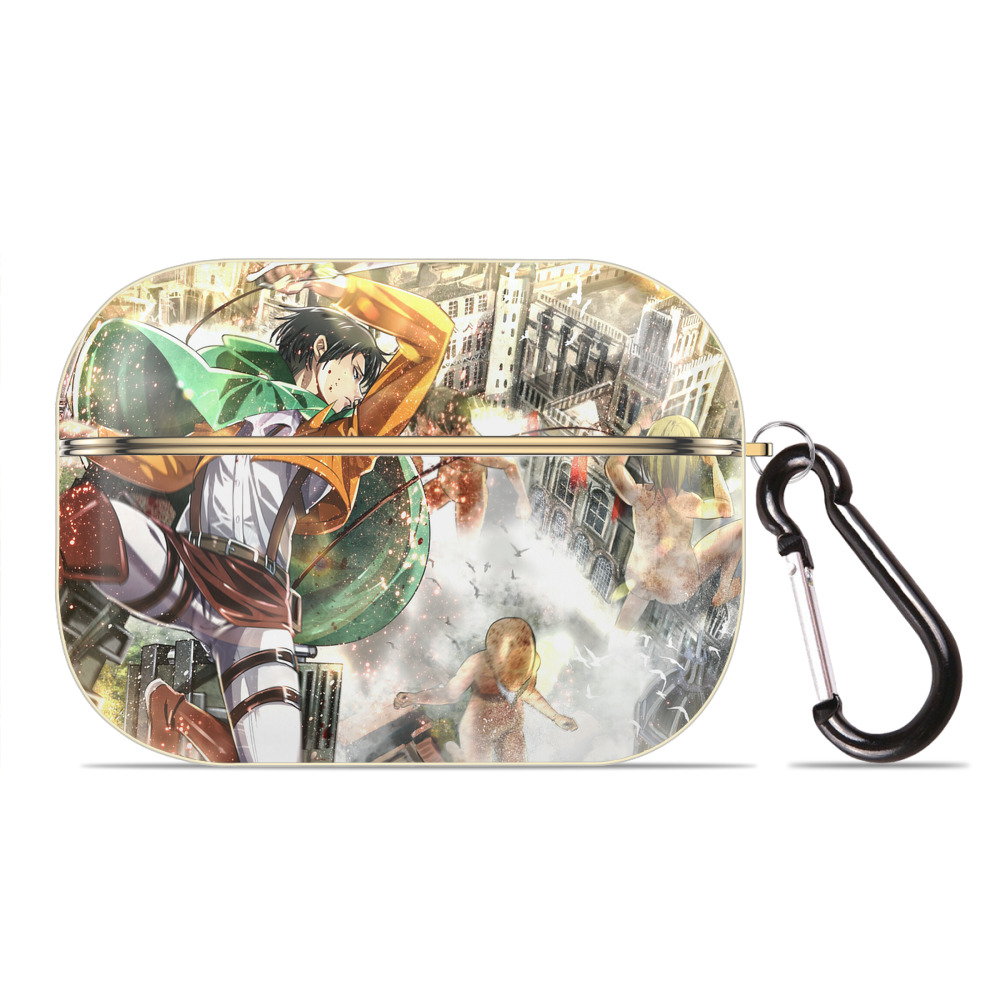 （画像用） 進撃の巨人 Attack on Titan 【AirPods Pro用】ハードシェル保護ケース｜耐衝撃・防指紋・カラビナ付き商品仕様