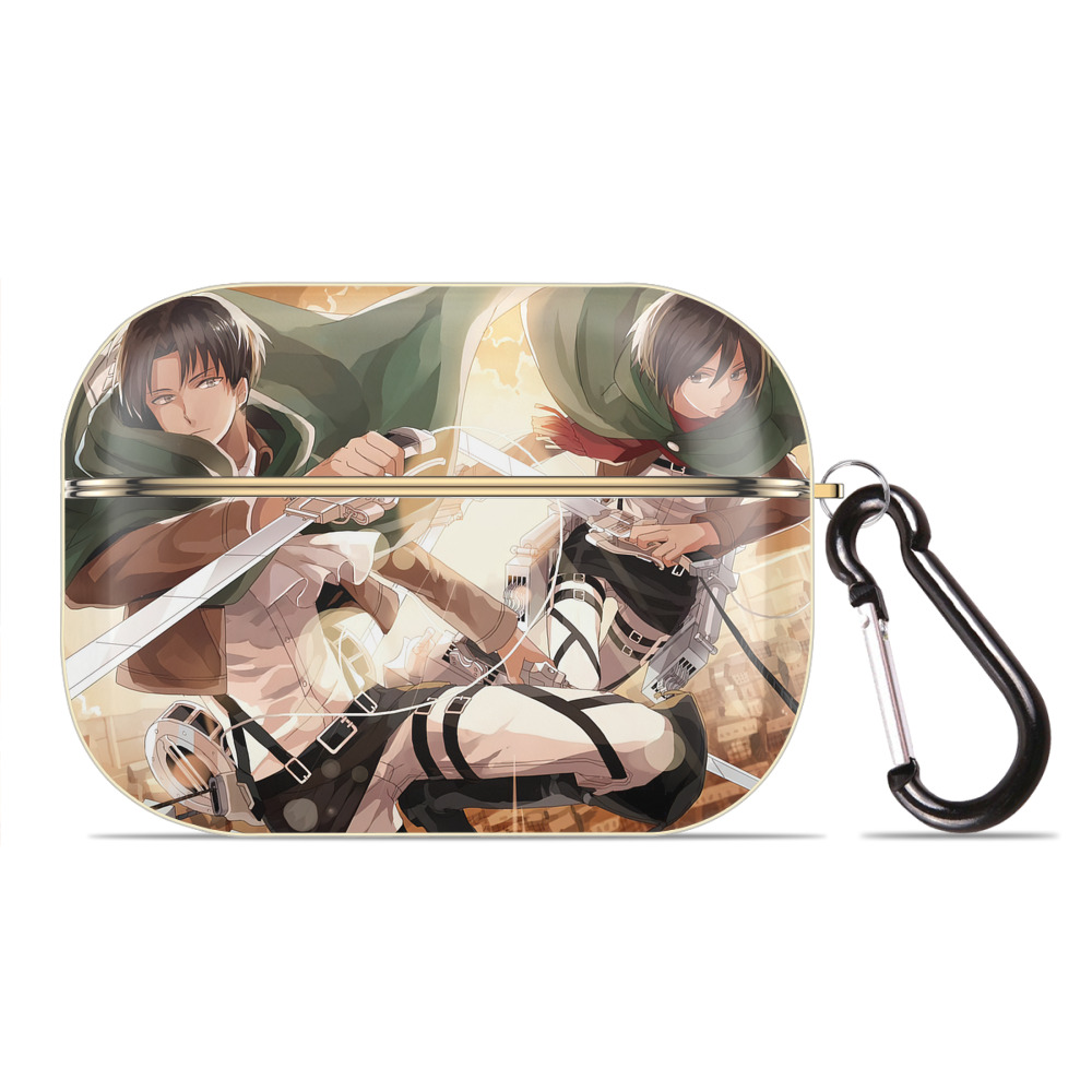 （画像用） 進撃の巨人 Attack on Titan 【AirPods Pro用】ハードシェル保護ケース｜耐衝撃・防指紋・カラビナ付き商品仕様