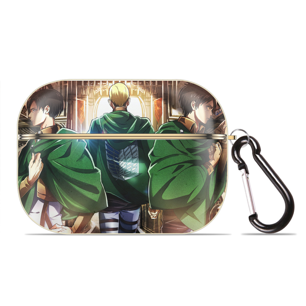 （画像用） 進撃の巨人 Attack on Titan 【AirPods Pro用】ハードシェル保護ケース｜耐衝撃・防指紋・カラビナ付き商品仕様