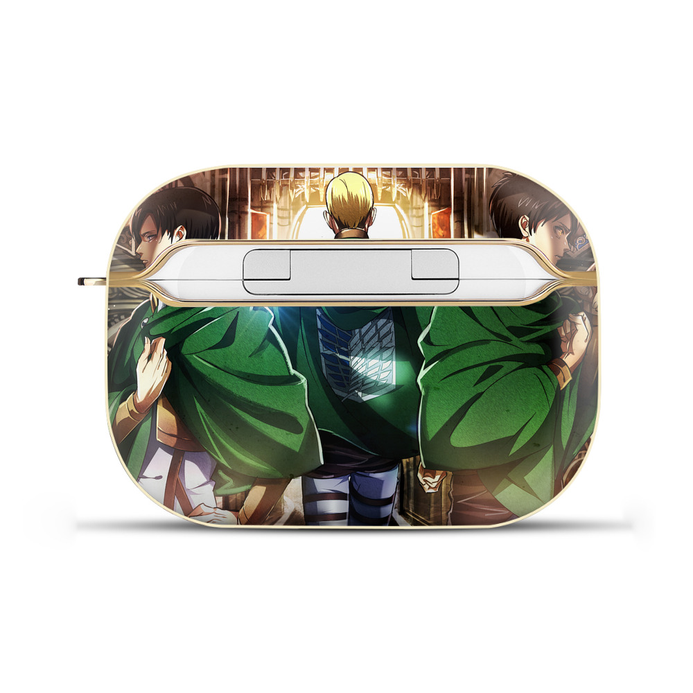 （画像用） 進撃の巨人 Attack on Titan 【AirPods Pro用】ハードシェル保護ケース｜耐衝撃・防指紋・カラビナ付き商品仕様