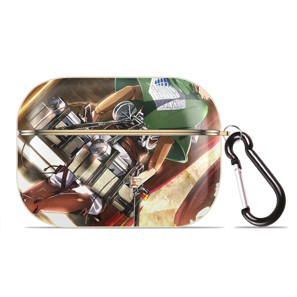（画像用） 進撃の巨人 Attack on Titan 【AirPods Pro用】ハードシェル保護ケース｜耐衝撃・防指紋・カラビナ付き商品仕様