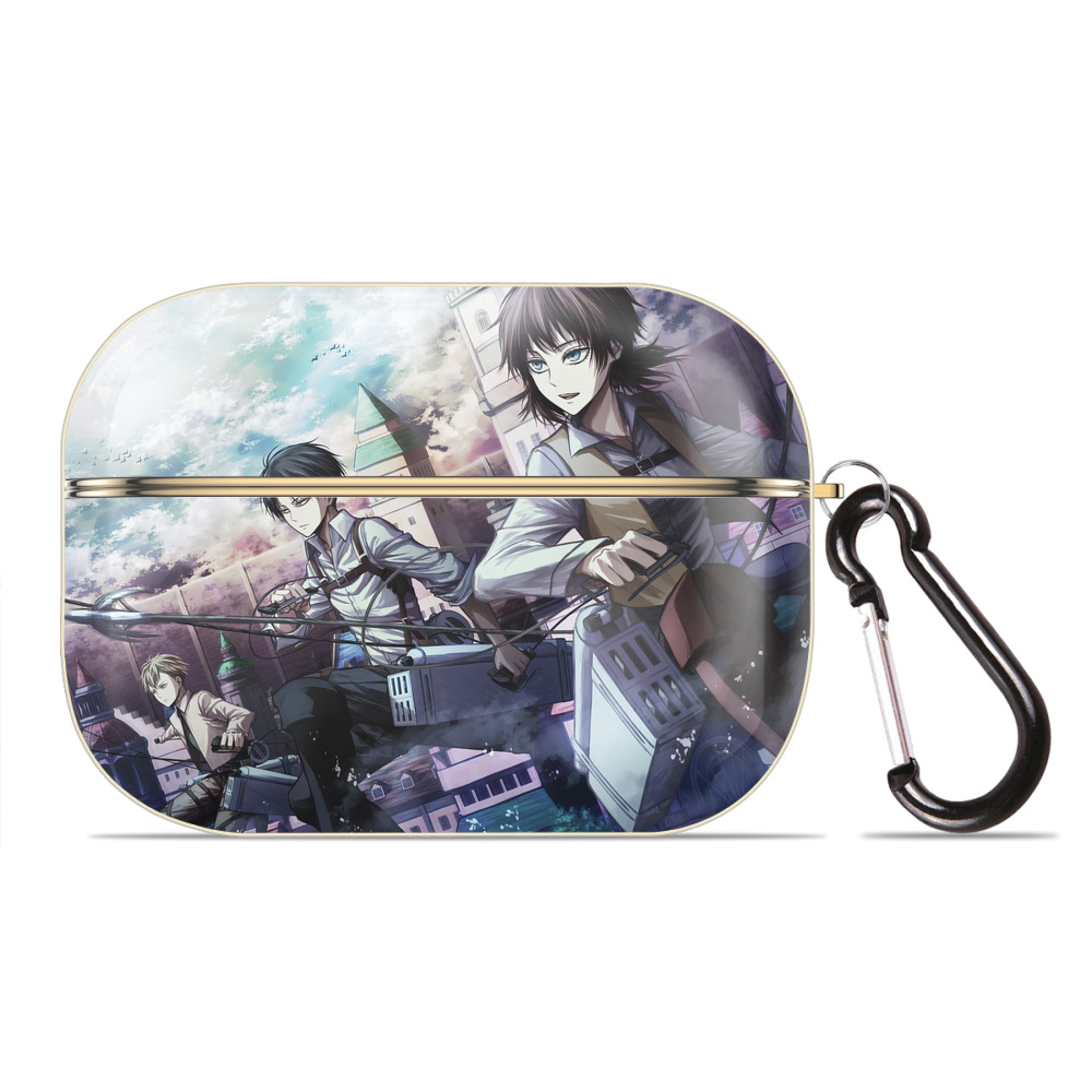 （画像用） 進撃の巨人 Attack on Titan 【AirPods Pro用】ハードシェル保護ケース｜耐衝撃・防指紋・カラビナ付き商品仕様