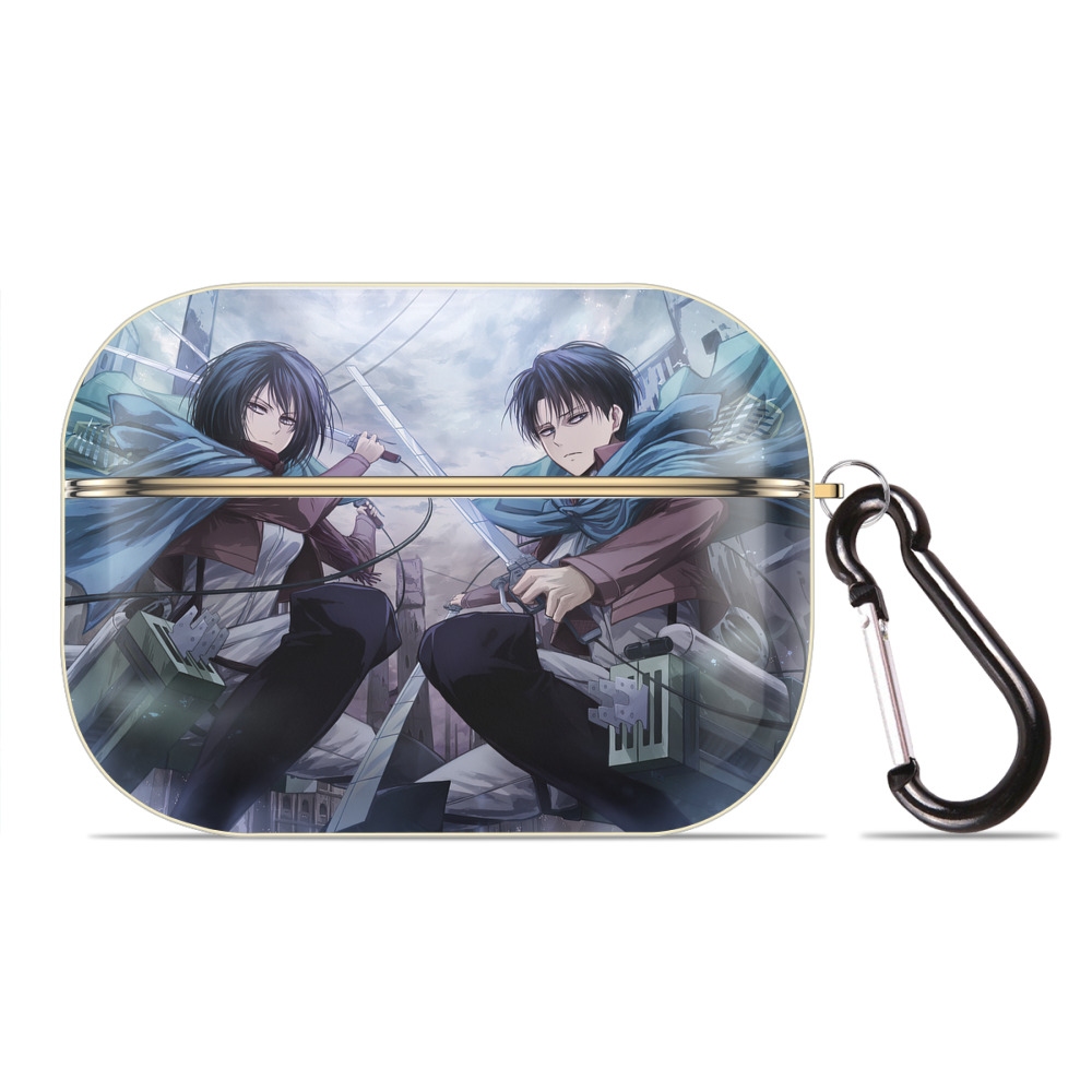 （画像用） 進撃の巨人 Attack on Titan 【AirPods Pro用】ハードシェル保護ケース｜耐衝撃・防指紋・カラビナ付き商品仕様