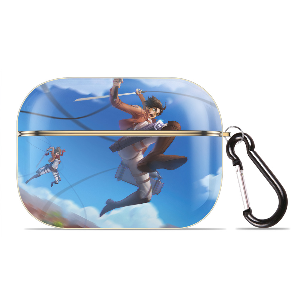 （画像用） 進撃の巨人 Attack on Titan 【AirPods Pro用】ハードシェル保護ケース｜耐衝撃・防指紋・カラビナ付き商品仕様