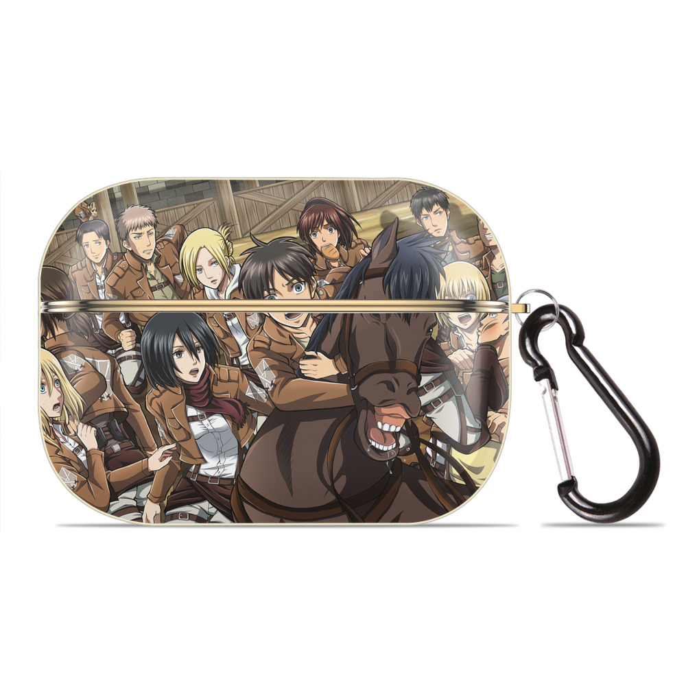 （画像用） 進撃の巨人 Attack on Titan 【AirPods Pro用】ハードシェル保護ケース｜耐衝撃・防指紋・カラビナ付き商品仕様