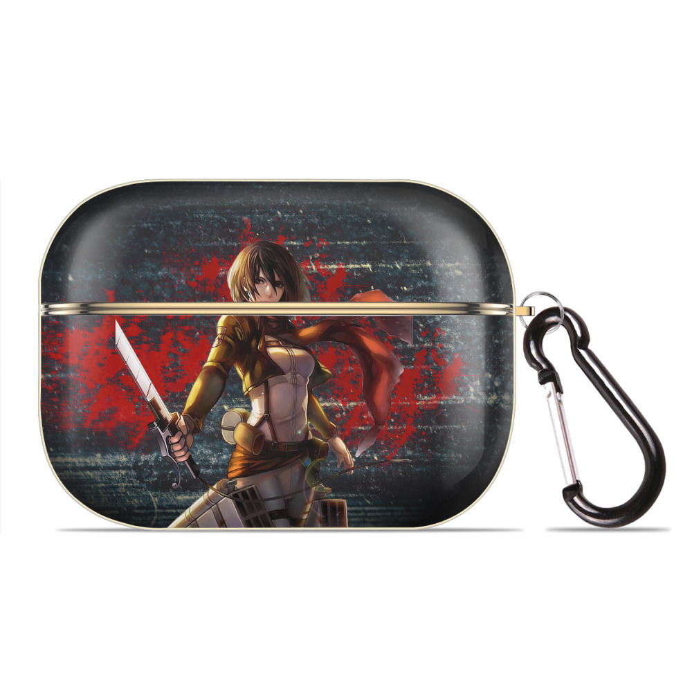 （画像用） 進撃の巨人 Attack on Titan 【AirPods Pro用】ハードシェル保護ケース｜耐衝撃・防指紋・カラビナ付き商品仕様