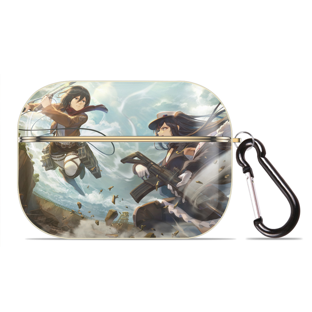 （画像用） 進撃の巨人 Attack on Titan 【AirPods Pro用】ハードシェル保護ケース｜耐衝撃・防指紋・カラビナ付き商品仕様