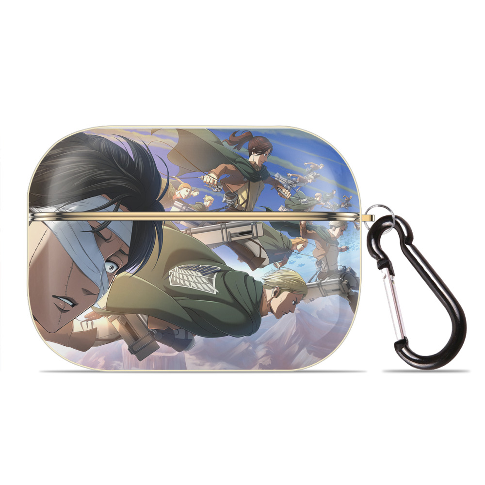 （画像用） 進撃の巨人 Attack on Titan 【AirPods Pro用】ハードシェル保護ケース｜耐衝撃・防指紋・カラビナ付き商品仕様