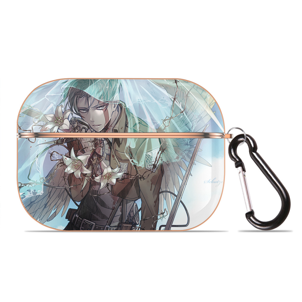 （画像用） 進撃の巨人 Attack on Titan 【AirPods Pro用】ハードシェル保護ケース｜耐衝撃・防指紋・カラビナ付き商品仕様