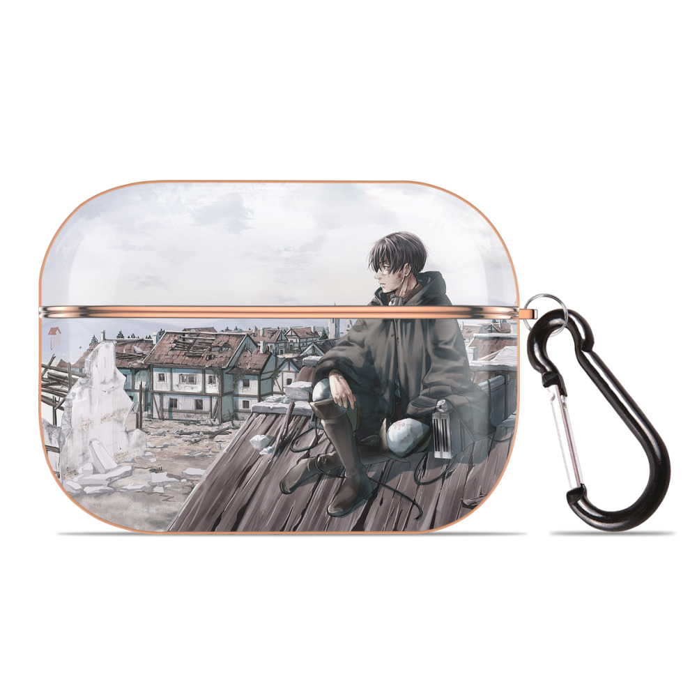 （画像用） 進撃の巨人 Attack on Titan 【AirPods Pro用】ハードシェル保護ケース｜耐衝撃・防指紋・カラビナ付き商品仕様