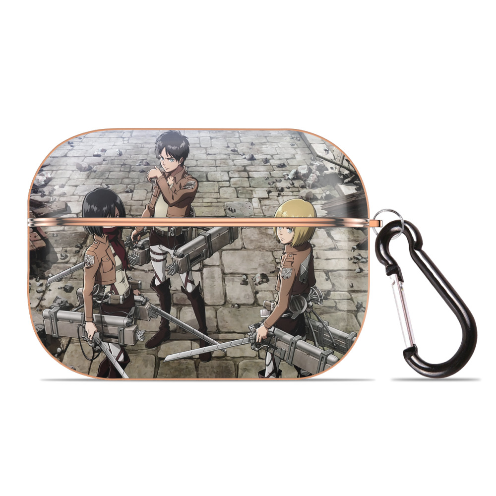 （画像用） 進撃の巨人 Attack on Titan 【AirPods Pro用】ハードシェル保護ケース｜耐衝撃・防指紋・カラビナ付き商品仕様