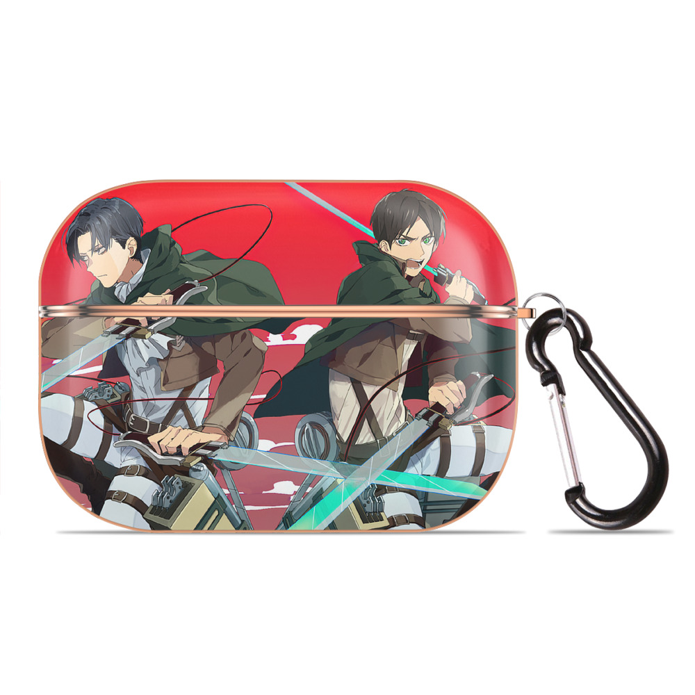 （画像用） 進撃の巨人 Attack on Titan 【AirPods Pro用】ハードシェル保護ケース｜耐衝撃・防指紋・カラビナ付き商品仕様