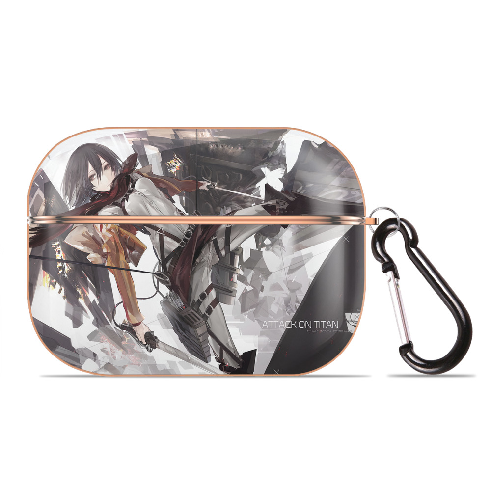 （画像用） 進撃の巨人 Attack on Titan 【AirPods Pro用】ハードシェル保護ケース｜耐衝撃・防指紋・カラビナ付き商品仕様
