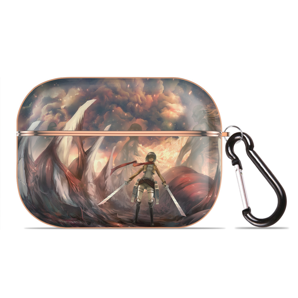 （画像用） 進撃の巨人 Attack on Titan 【AirPods Pro用】ハードシェル保護ケース｜耐衝撃・防指紋・カラビナ付き商品仕様