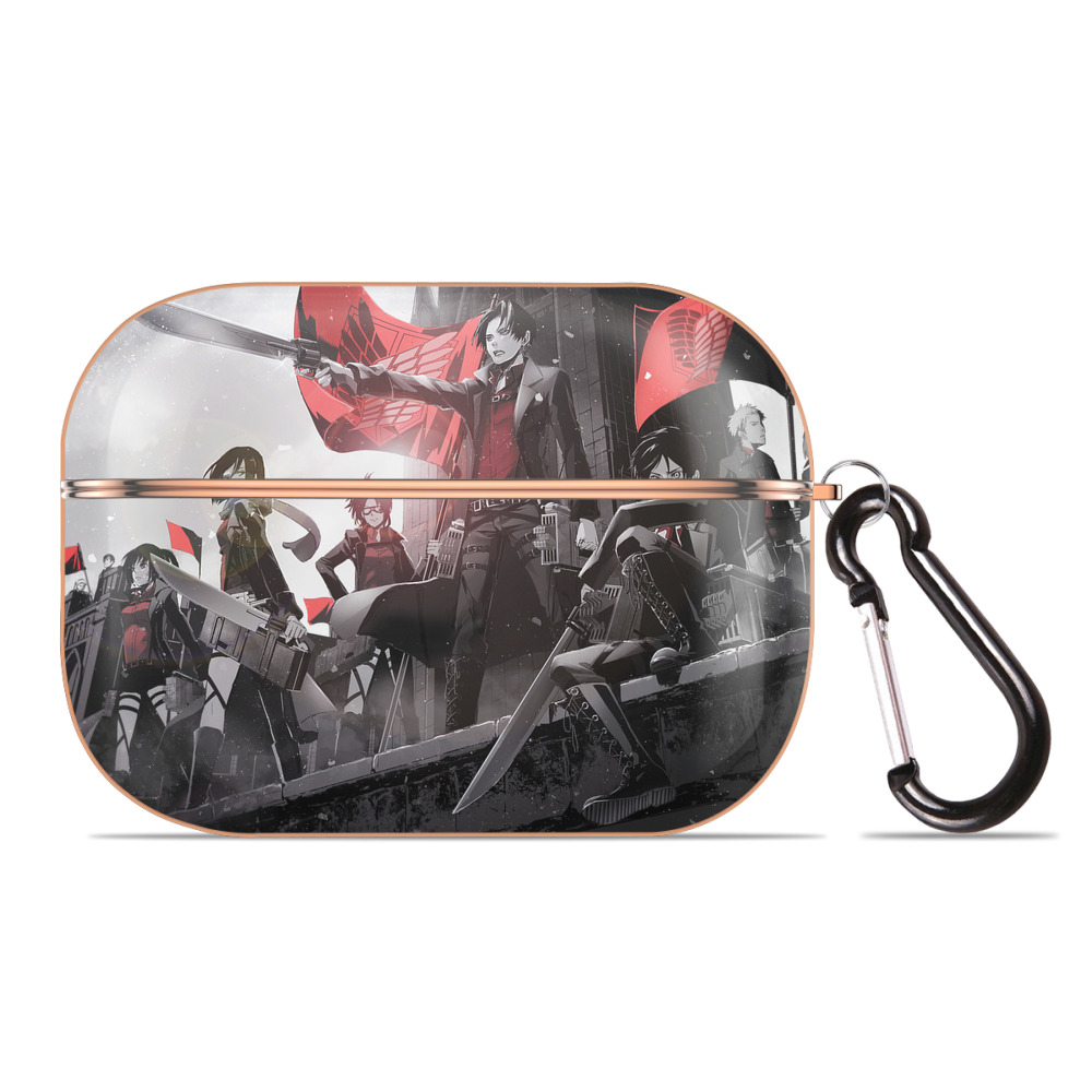 （画像用） 進撃の巨人 Attack on Titan 【AirPods Pro用】ハードシェル保護ケース｜耐衝撃・防指紋・カラビナ付き商品仕様