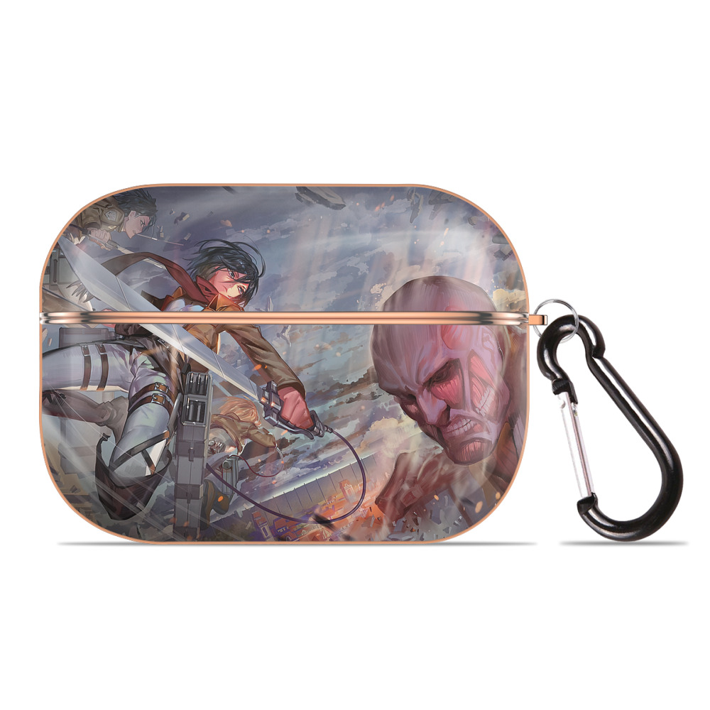 （画像用） 進撃の巨人 Attack on Titan 【AirPods Pro用】ハードシェル保護ケース｜耐衝撃・防指紋・カラビナ付き商品仕様