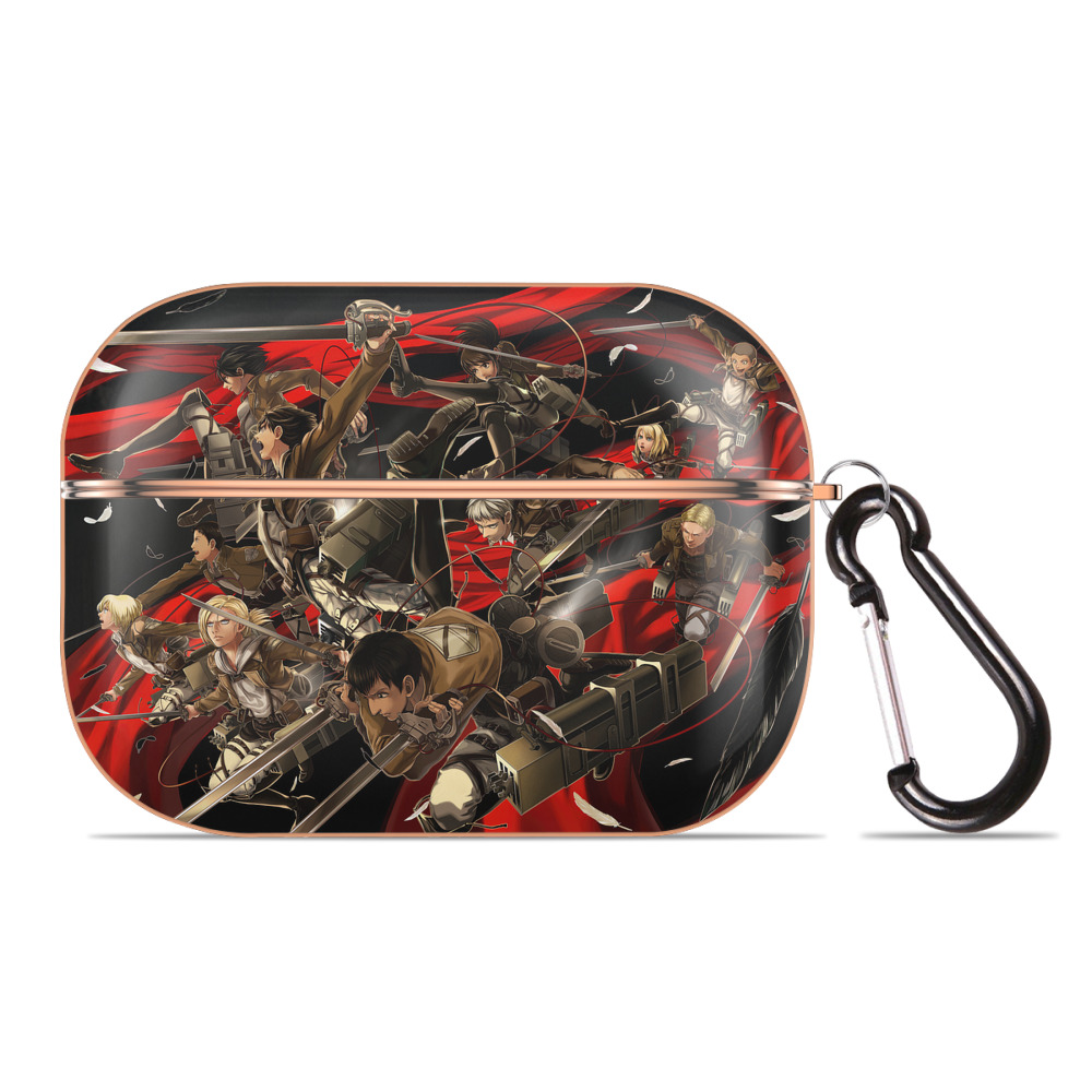 （画像用） 進撃の巨人 Attack on Titan 【AirPods Pro用】ハードシェル保護ケース｜耐衝撃・防指紋・カラビナ付き商品仕様
