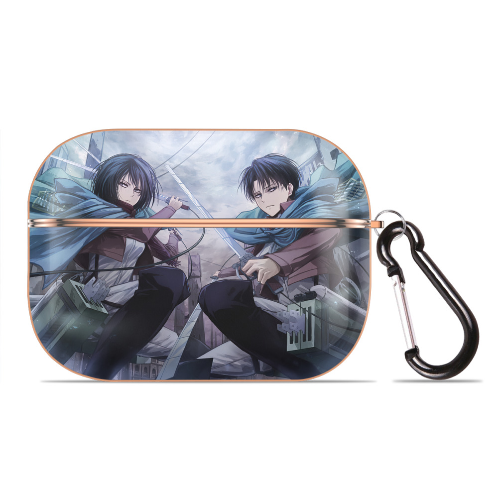 （画像用） 進撃の巨人 Attack on Titan 【AirPods Pro用】ハードシェル保護ケース｜耐衝撃・防指紋・カラビナ付き商品仕様