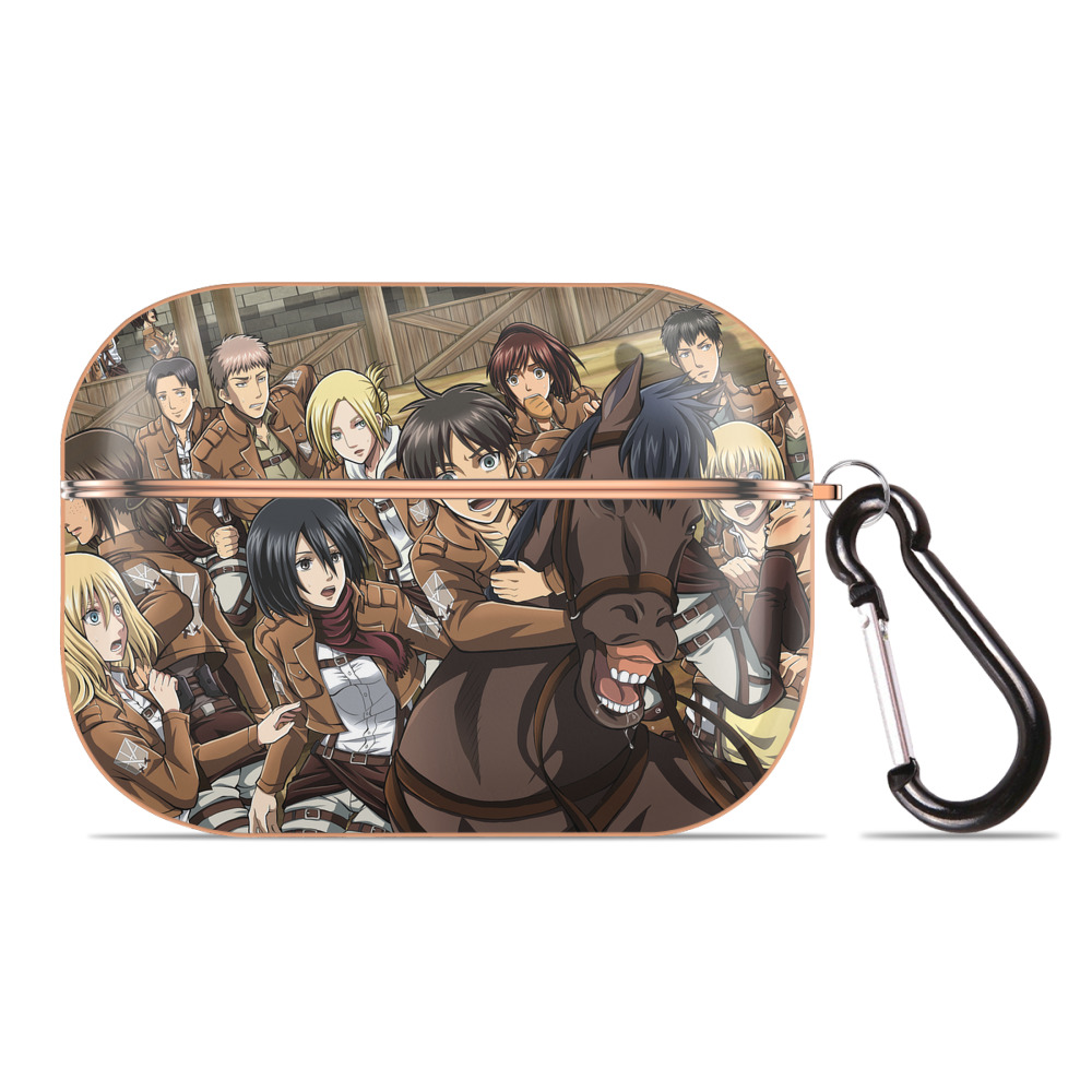 （画像用） 進撃の巨人 Attack on Titan 【AirPods Pro用】ハードシェル保護ケース｜耐衝撃・防指紋・カラビナ付き商品仕様