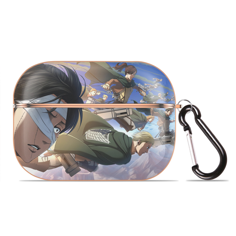 （画像用） 進撃の巨人 Attack on Titan 【AirPods Pro用】ハードシェル保護ケース｜耐衝撃・防指紋・カラビナ付き商品仕様