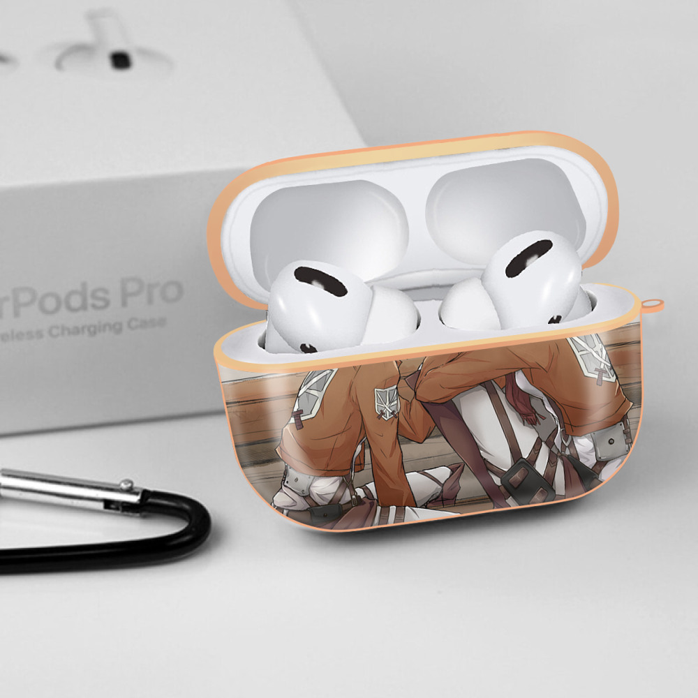 進撃の巨人 Attack on Titan 【AirPods Pro用】ハードシェル保護ケース｜耐衝撃・防指紋・カラビナ付き商品仕様