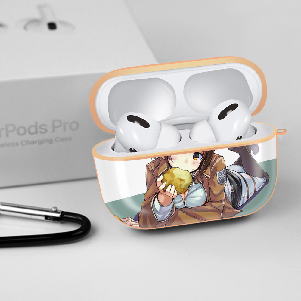 進撃の巨人 Attack on Titan 【AirPods Pro用】ハードシェル保護ケース｜耐衝撃・防指紋・カラビナ付き商品仕様