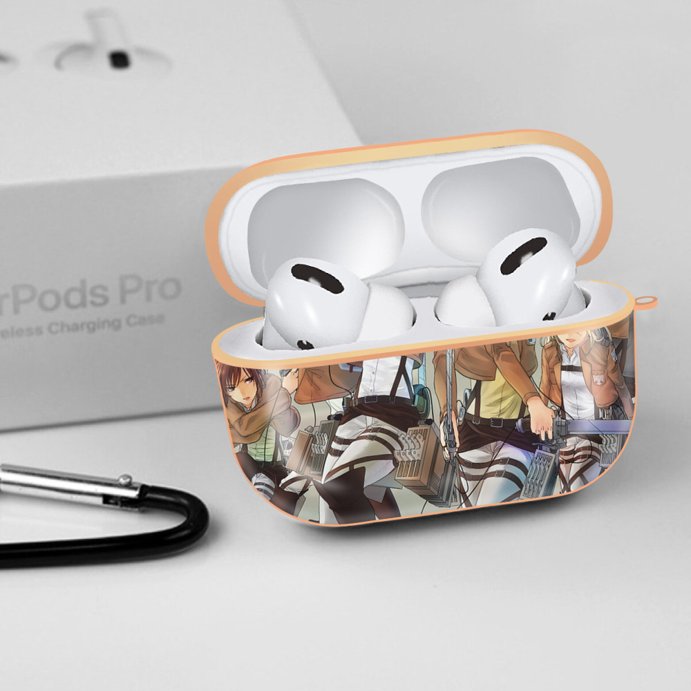 進撃の巨人 Attack on Titan 【AirPods Pro用】ハードシェル保護ケース｜耐衝撃・防指紋・カラビナ付き商品仕様