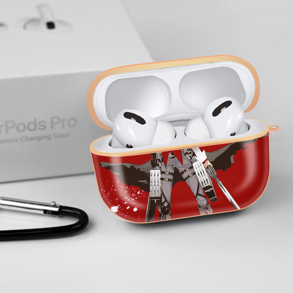 進撃の巨人 Attack on Titan 【AirPods Pro用】ハードシェル保護ケース｜耐衝撃・防指紋・カラビナ付き商品仕様
