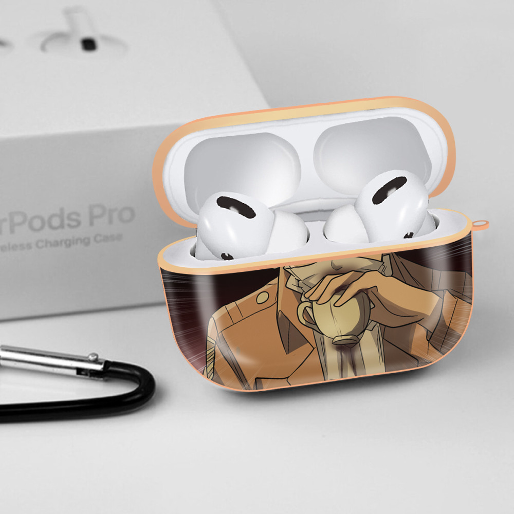 進撃の巨人 Attack on Titan 【AirPods Pro用】ハードシェル保護ケース｜耐衝撃・防指紋・カラビナ付き商品仕様