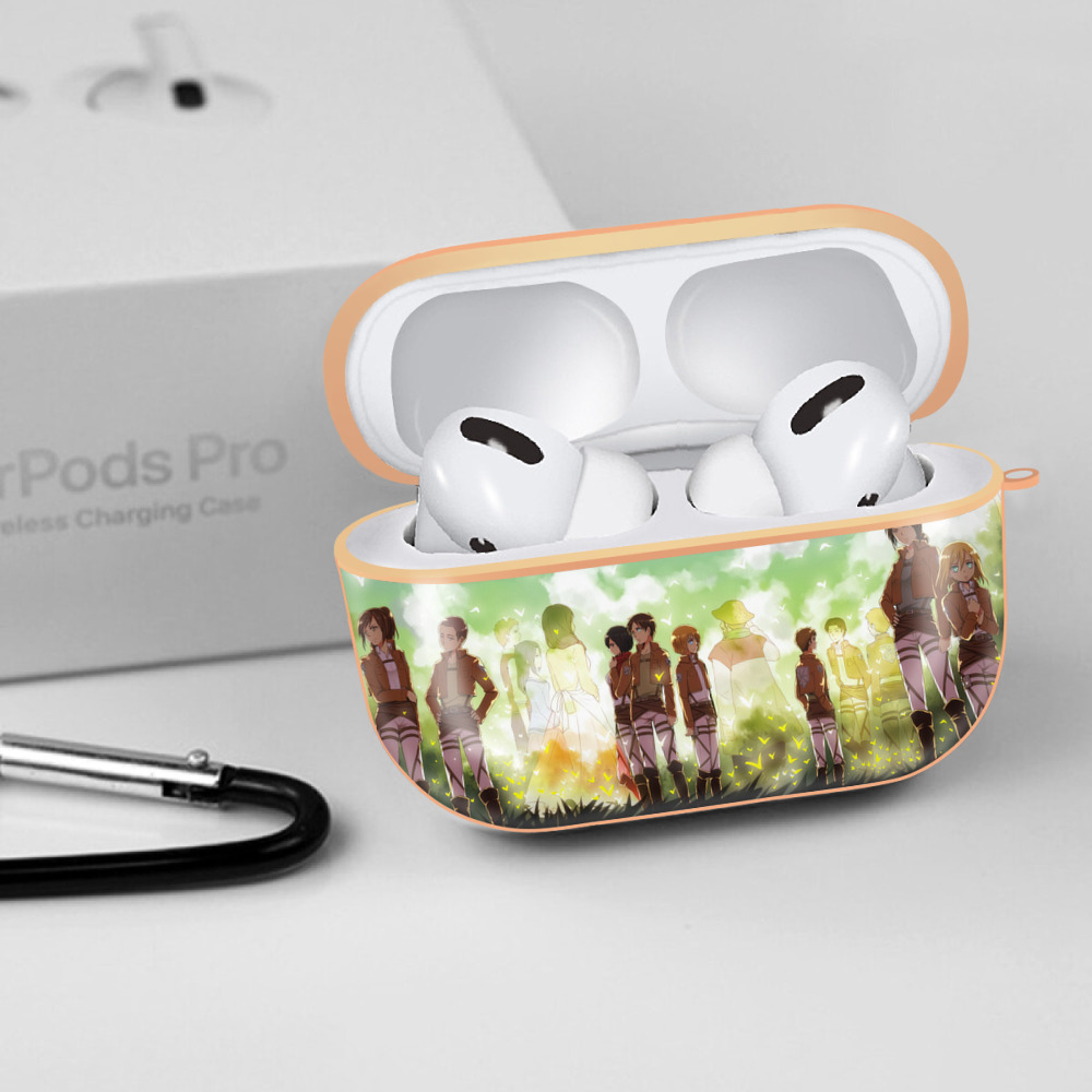 進撃の巨人 Attack on Titan 【AirPods Pro用】ハードシェル保護ケース｜耐衝撃・防指紋・カラビナ付き商品仕様