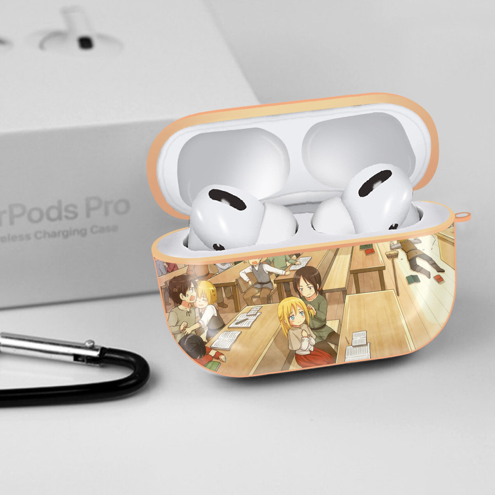 進撃の巨人 Attack on Titan 【AirPods Pro用】ハードシェル保護ケース｜耐衝撃・防指紋・カラビナ付き商品仕様
