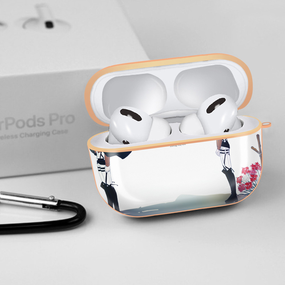 進撃の巨人 Attack on Titan 【AirPods Pro用】ハードシェル保護ケース｜耐衝撃・防指紋・カラビナ付き商品仕様