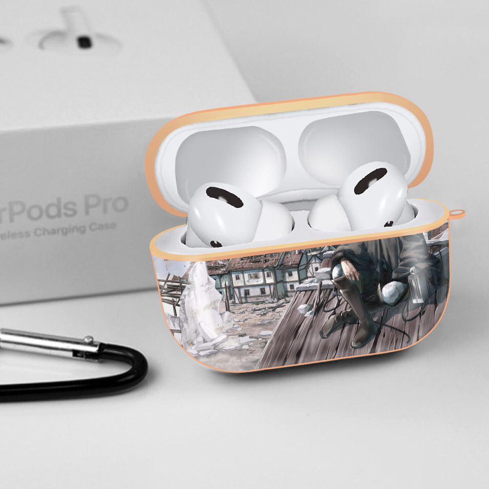 進撃の巨人 Attack on Titan 【AirPods Pro用】ハードシェル保護ケース｜耐衝撃・防指紋・カラビナ付き商品仕様